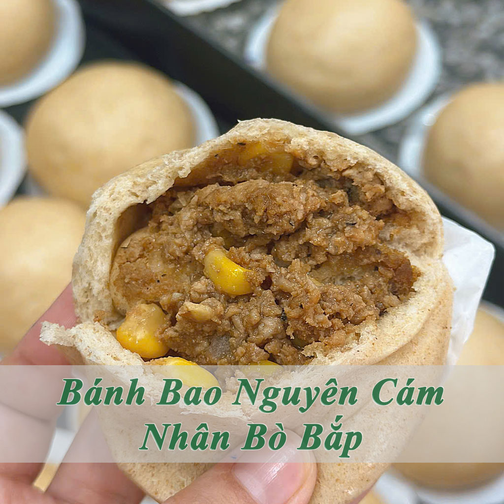 Bánh Bao Nguyên Cám Bò Bắp