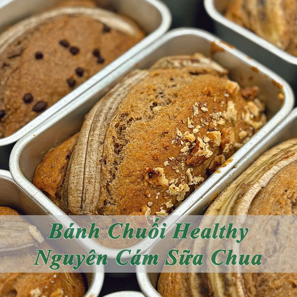 Bánh chuối nguyên cám sữa chua healthy