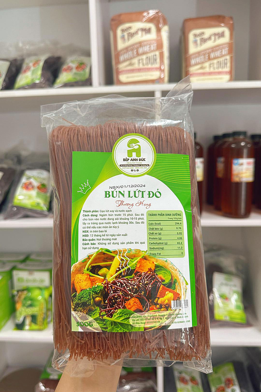 Bún gạo lứt eatclean healthy food