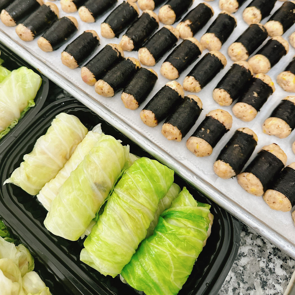 Chả cuộn cải sơ chế sẵn healthy food eat clean vũng tàu