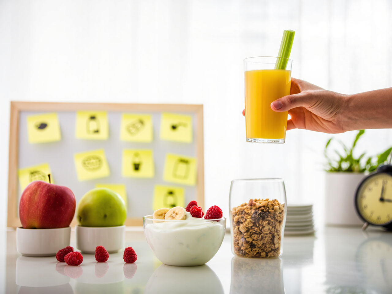 Ăn uống hiệu quả Granola - nước ép nguyên chất